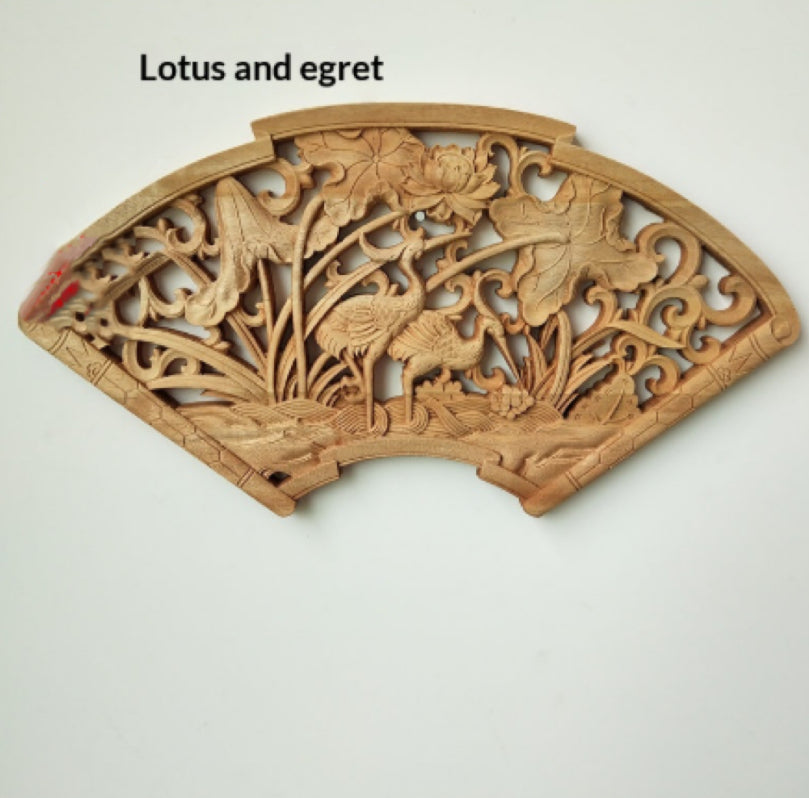 Chinese-style Dongyang Wood-carved Pendant Craft
