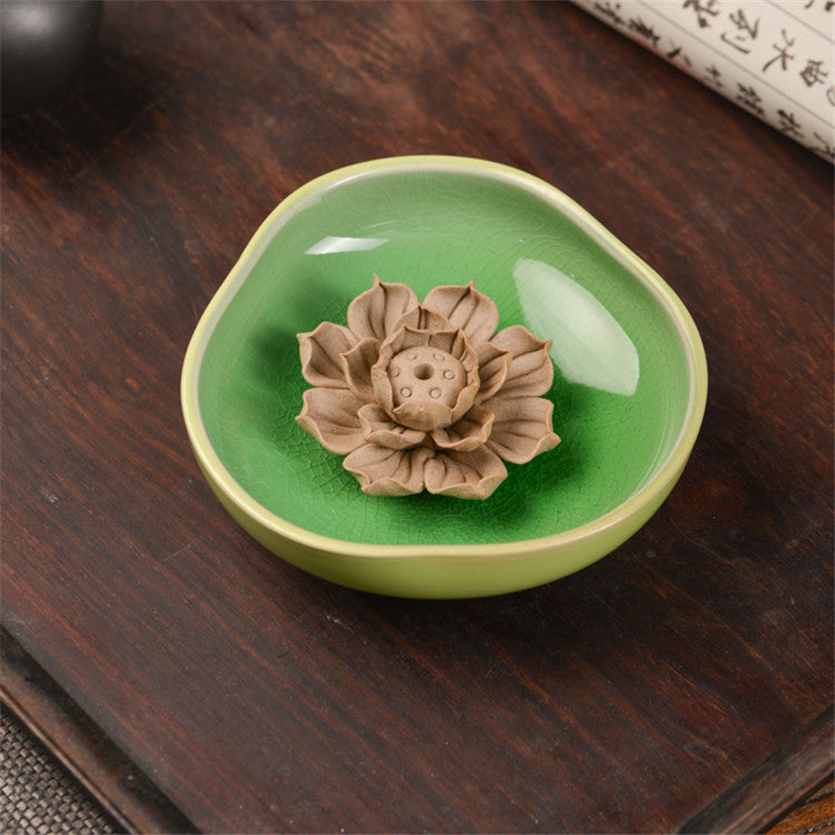 Jingdezhen Ceramic Lotus Incense Holder