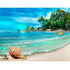 Seaside ocean view diamond painting kit – 12x16" serene blue coastal wall art by Azurra Shop