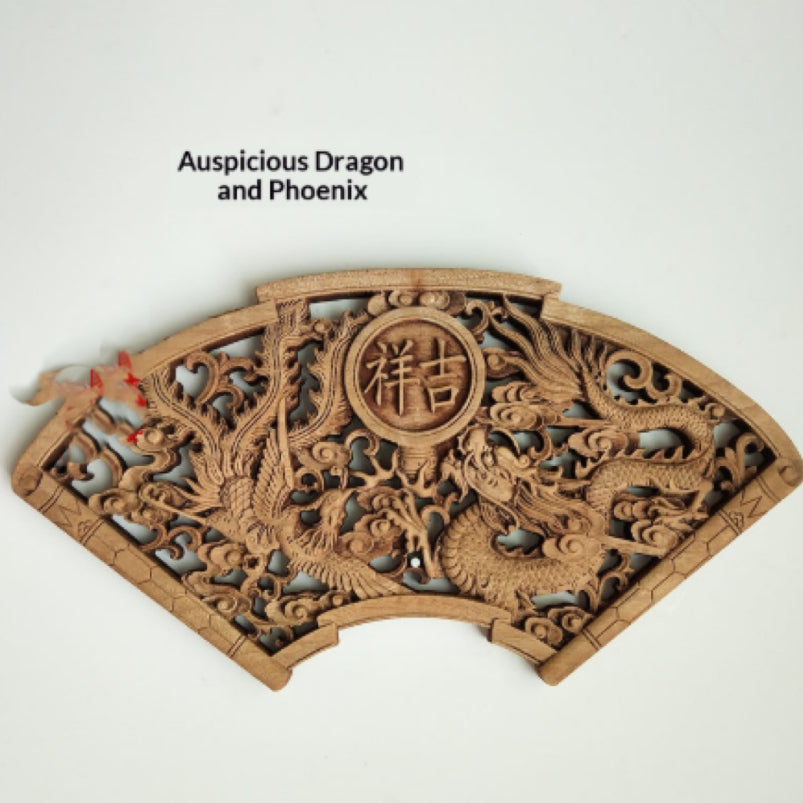 Chinese-style Dongyang Wood-carved Pendant Craft