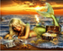 Sunset Mermaid Diamond Painting - 5D DIY Resin Drill Kit, 3 Sizes from 12"x16" to 20"x24" | Azurra Shop