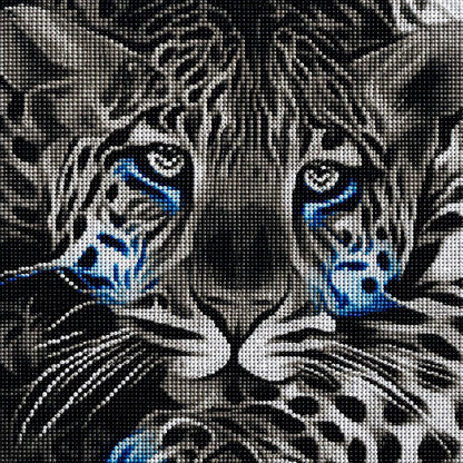 Black and White Leopard Diamond Painting