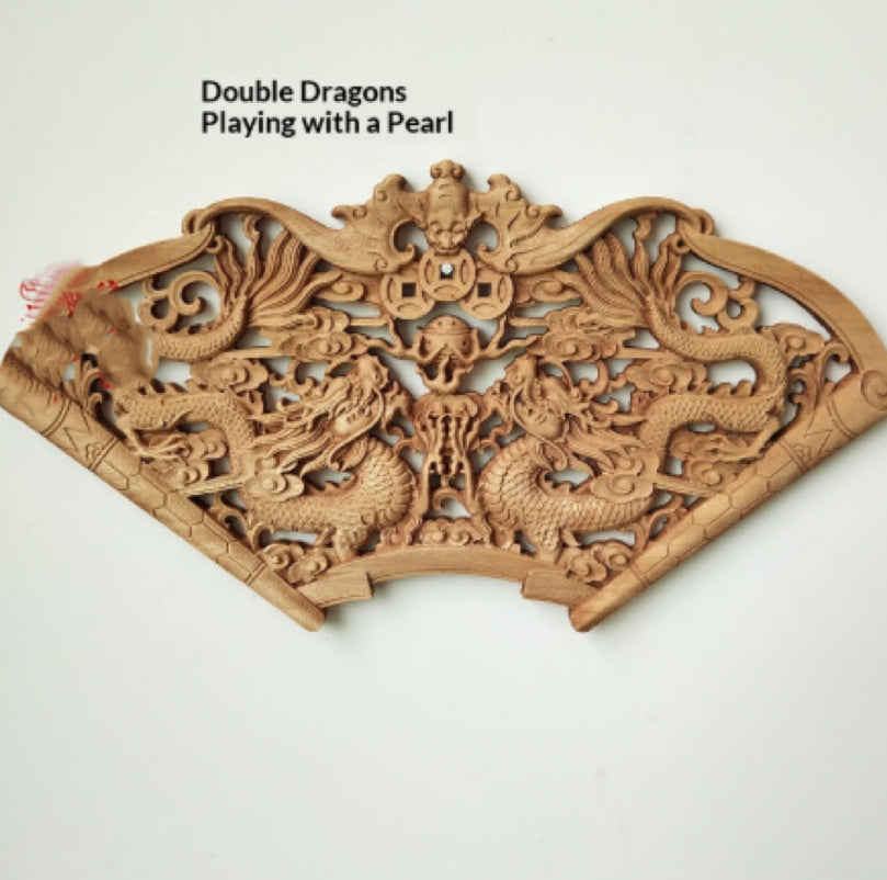 Chinese-style Dongyang Wood-carved Pendant Craft