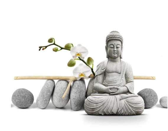 Religious Buddha with Orchid Diamond Painting