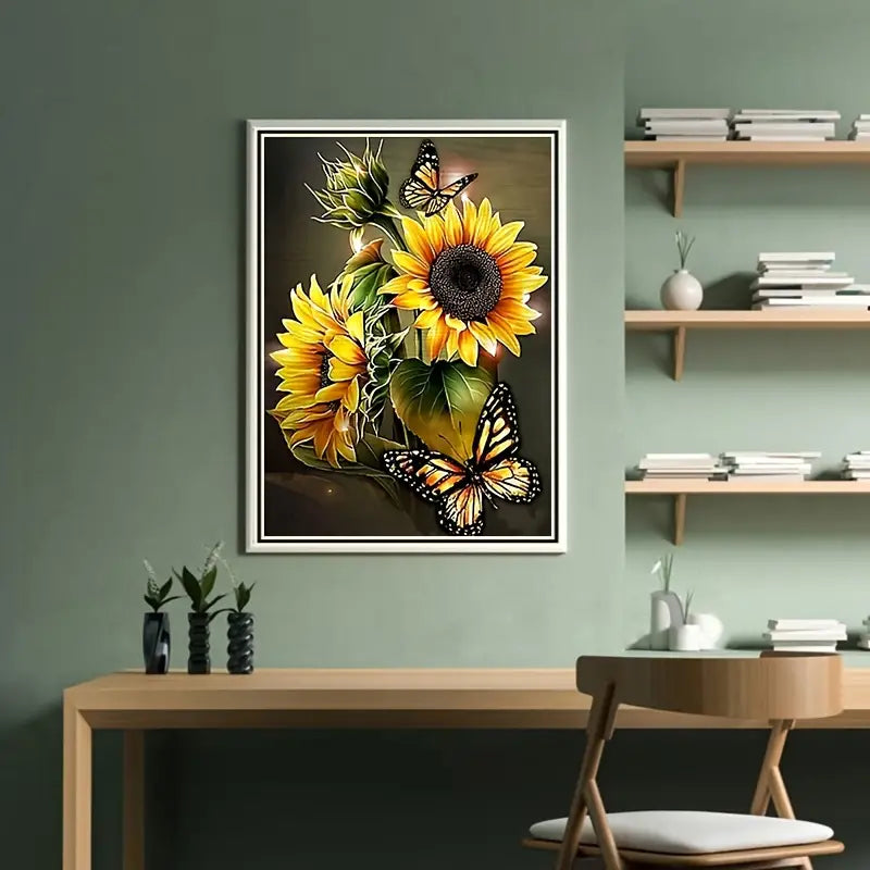Potted Sunflower Diamond Painting