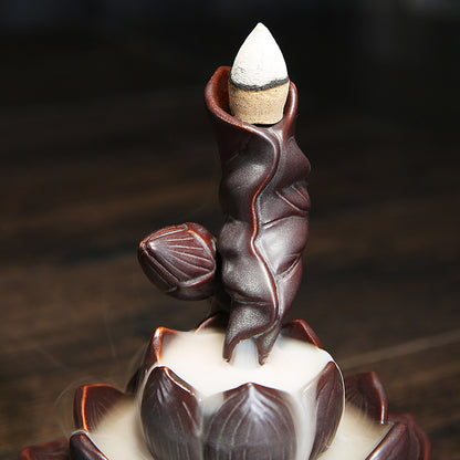 Lotus Backflow Incense Burner