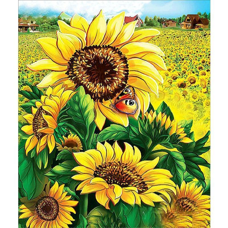 Dandelion Diamond Painting - 5D DIY Diamond Art Kit 12" x 16" with Resin Diamonds | Azurra Shop