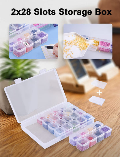 84-Piece Diamond Painting Tool Set with A4 LED Light Board