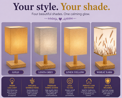Bamboo &amp; Wood LED Night Light