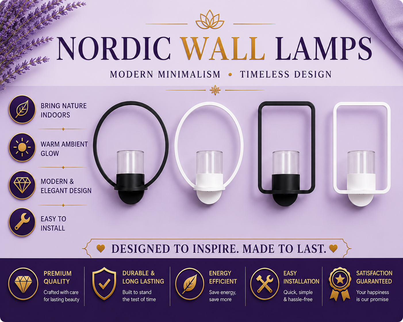 Nordic Planter Wall Lamp – Modern Sconce with Plant Holder for Bedroom &amp; Living Room
