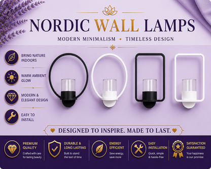 Nordic Planter Wall Lamp – Modern Sconce with Plant Holder for Bedroom &amp; Living Room