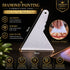Diamond painting correction tool showing its triangle shape, 14 by 10 centimeters