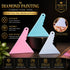 Diamond painting correction tool in pink, teal, and white