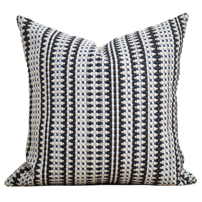 Misty Forest Geometric Throw Pillow – Modern Minimalist Home Decor