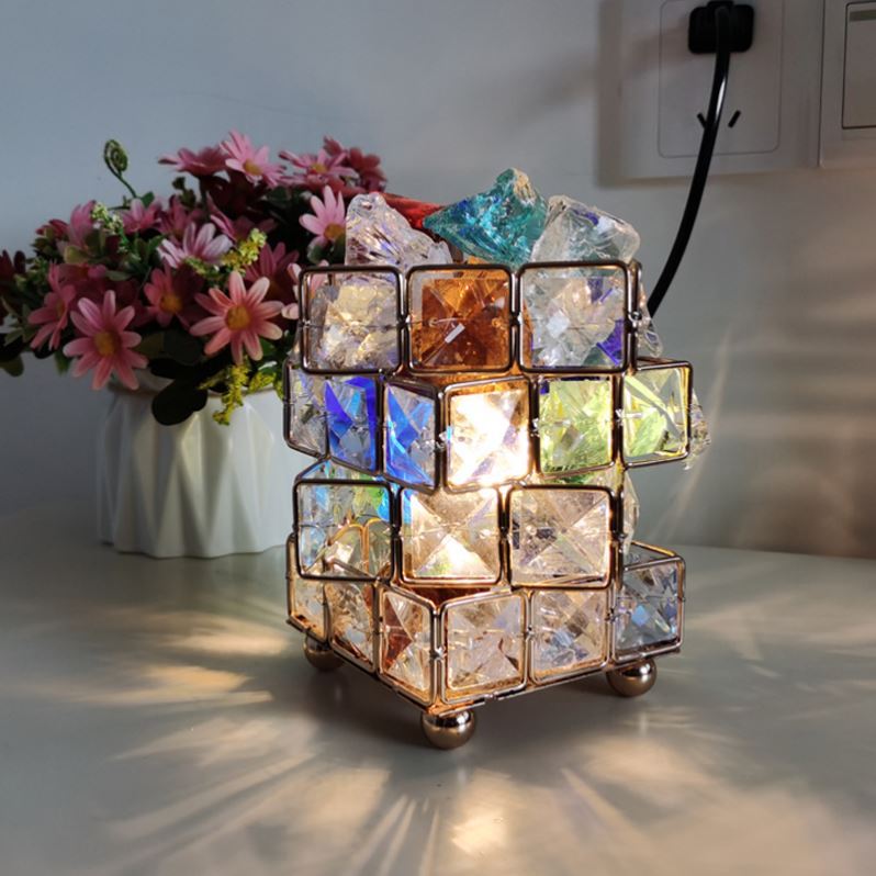 Crystal Salt Table Lamp