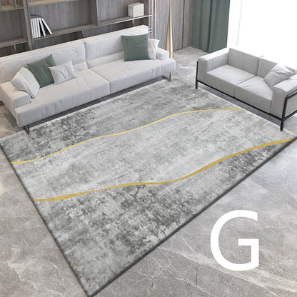 3D Light Luxury Style Floor Mat — Bedroom Bedside Carpet