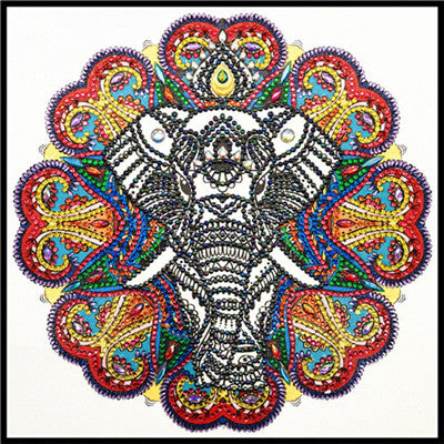 Mandala Shaped Flower Diamond Painting