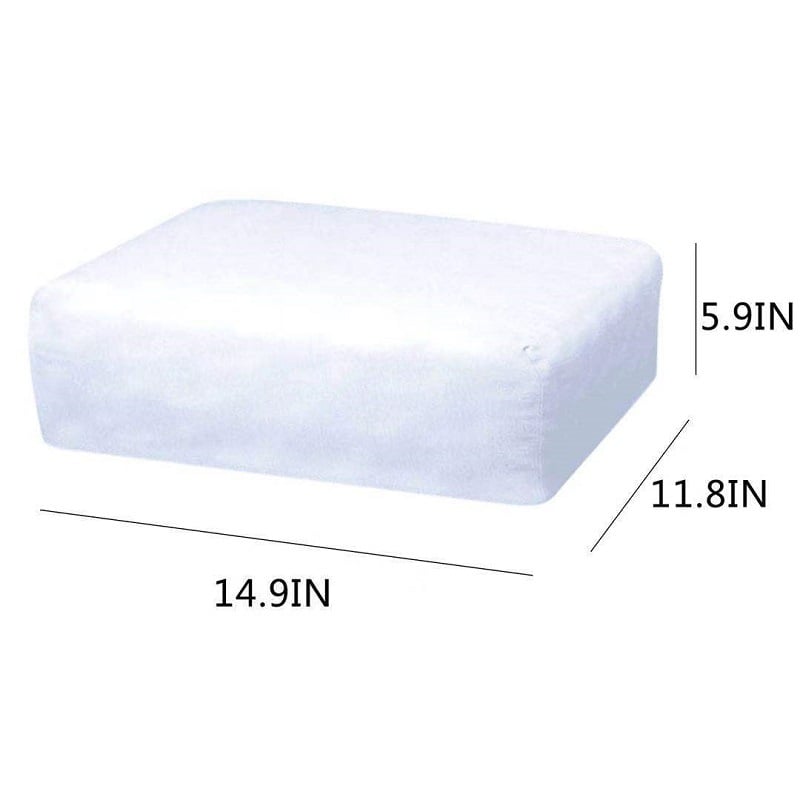 Memory Foam Neck &amp; Sleeping Pillow - Close-Up of U-Shape Memory Foam Core &amp; Air-Layer Silk Cloth Cover | Azurra Shop