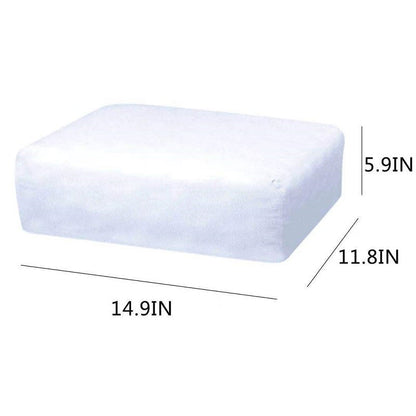 Memory Foam Neck &amp; Sleeping Pillow - Close-Up of U-Shape Memory Foam Core &amp; Air-Layer Silk Cloth Cover | Azurra Shop