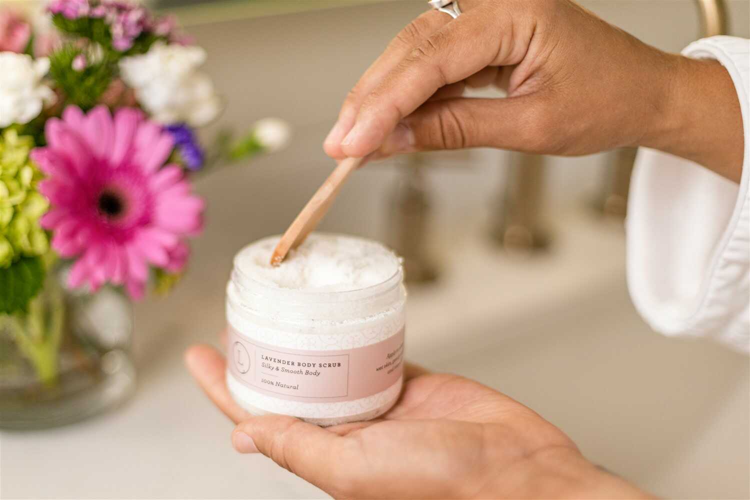 Lavender CBD Body Salt Scrub