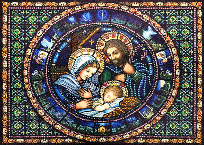 Virgin Mary diamond painting kit – 16x12" Holy Mother portrait religious wall art gift of faith by Azurra Shop