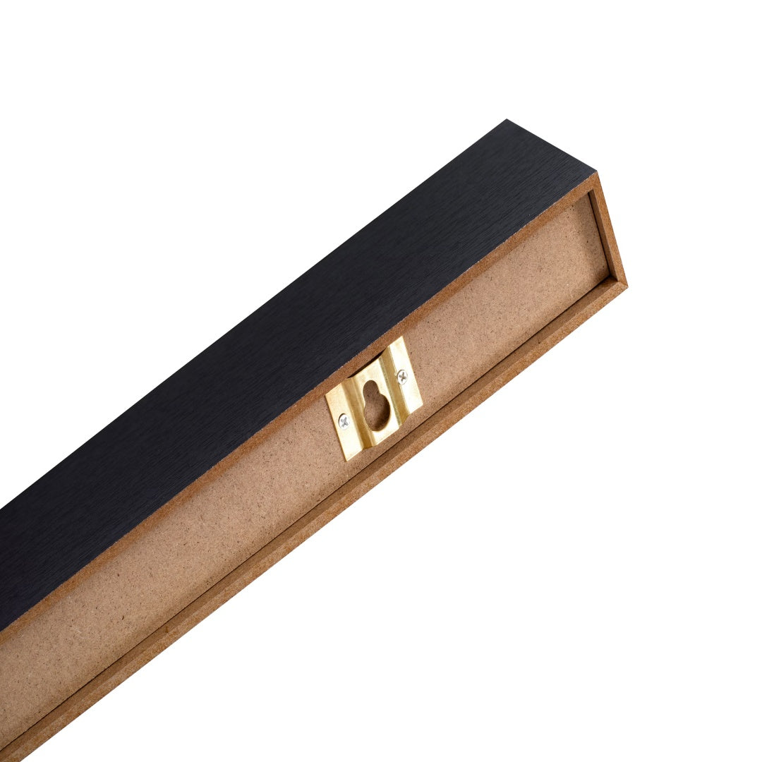 Floating Wall Shelf with Built-in LED Lighting — Black