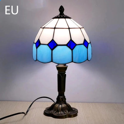 Mediterranean Mosaic Glass Table Lamp