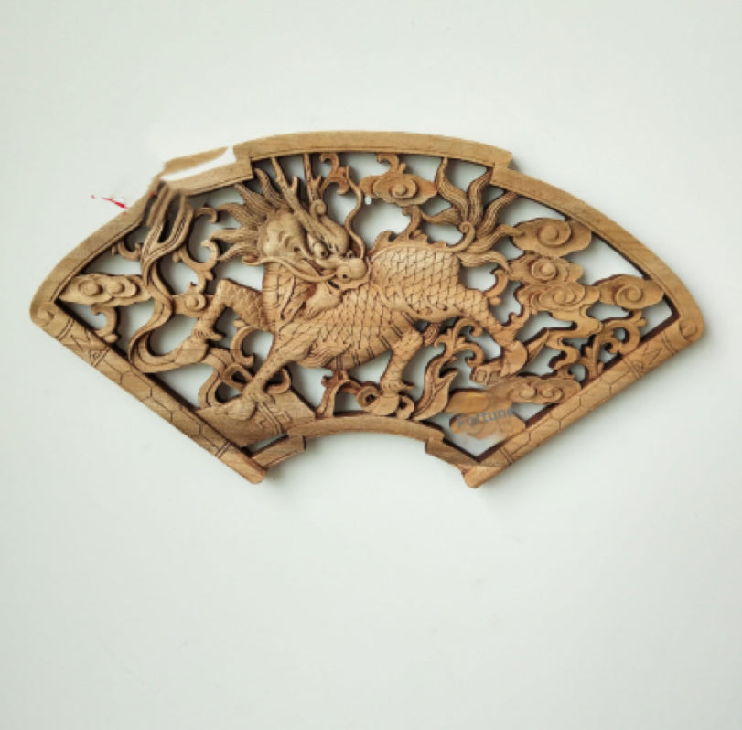 Chinese-style Dongyang Wood-carved Pendant Craft