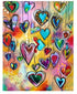 Heart diamond painting kit – 8x12" or 12x16" romantic love wall art by Azurra Shop