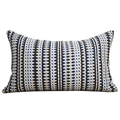 Misty Forest Geometric Throw Pillow – Modern Minimalist Home Decor