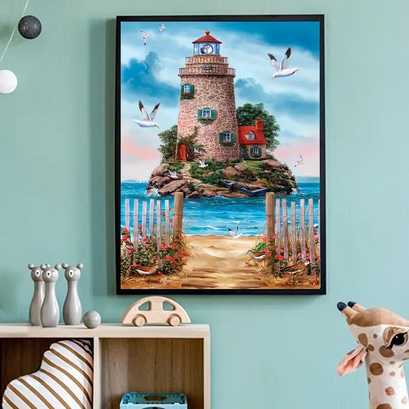 Mosaic Lighthouse Diamond Painting