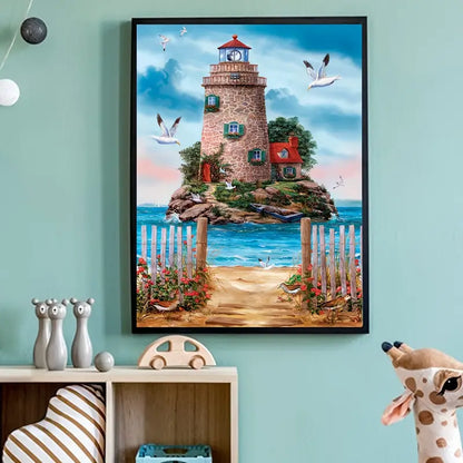 Mosaic Lighthouse Diamond Painting