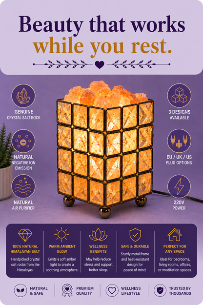 Crystal Salt Table Lamp