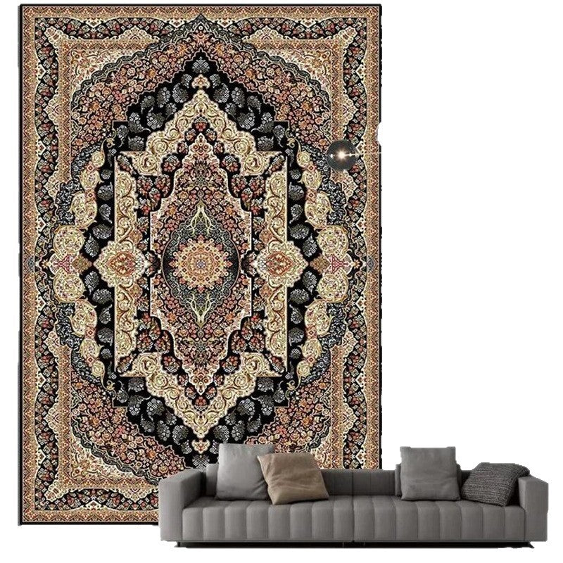 Retro Persian Crystal Velvet Area Rug