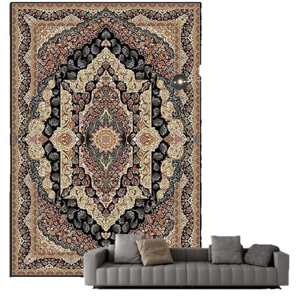 Retro Persian Crystal Velvet Area Rug