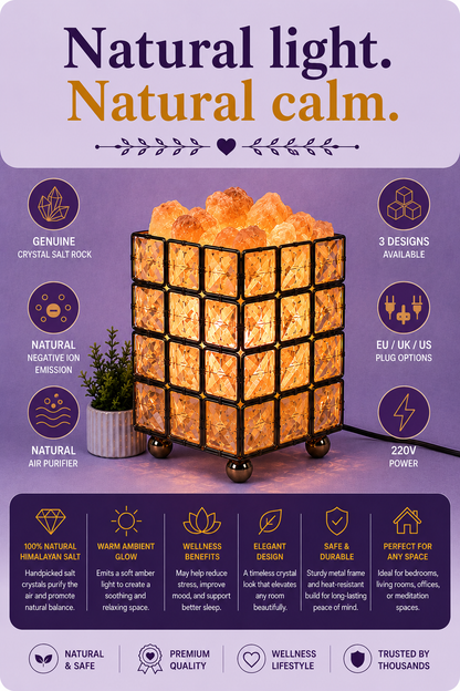 Crystal Salt Table Lamp