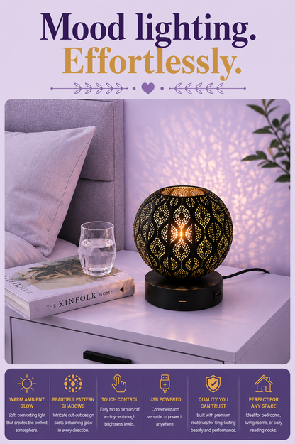 Iron Bedside Atmosphere Table Lamp
