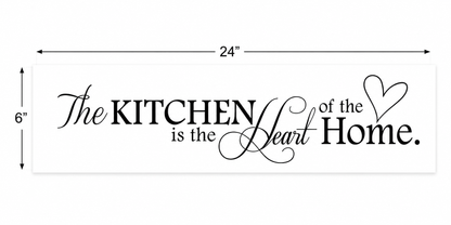 The Kitchen is the Heart of the Home Wall Decal
