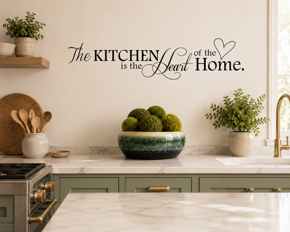 The Kitchen is the Heart of the Home Wall Decal