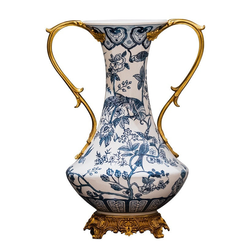 Double Handle Porcelain Vase