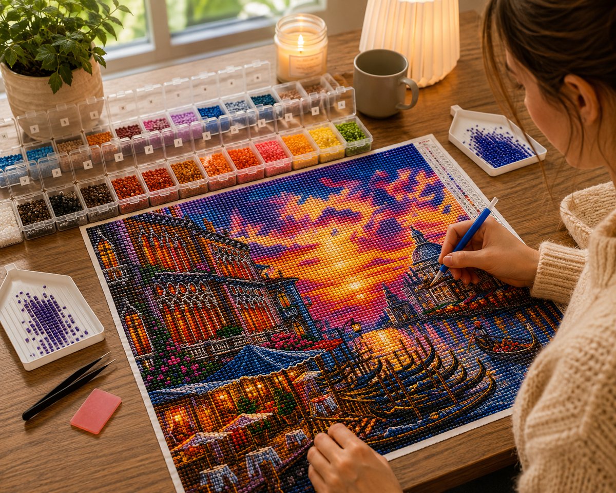 Venice Gondola Diamond Painting